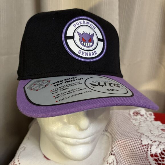 Pokemon Other - Pokémon Gengar Black Purple Adjustable Cotton Hat Animation Anime Manga